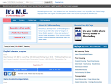 Tablet Screenshot of monsterenglish.com